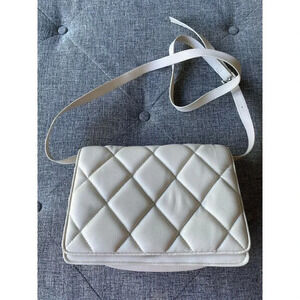H&M Women Purse Light Taupe Quilted Shoulder Bag
